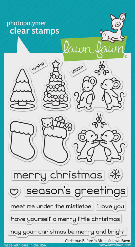 LF CHRISTMAS  BEFORE N AFTERS CLEAR STAMP SET