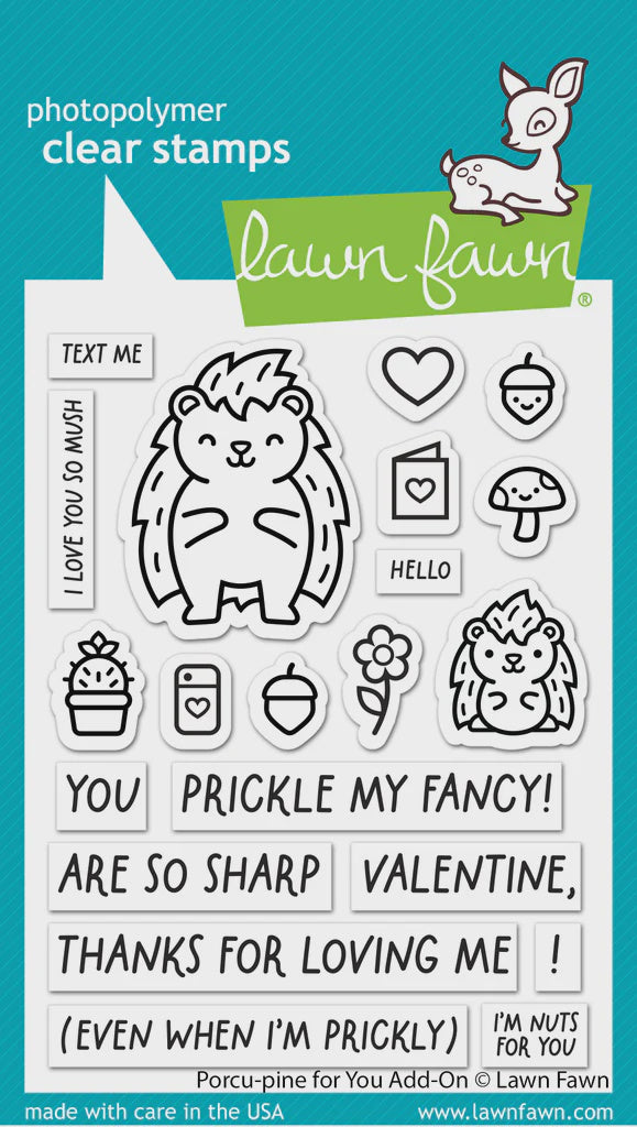 LF PORCU-PINE FOR YOU ADD-ON CLEAR STAMP SET