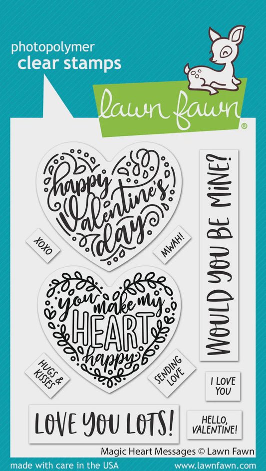 LF MAGIC HEART MESSAGES CLEAR STAMP SET