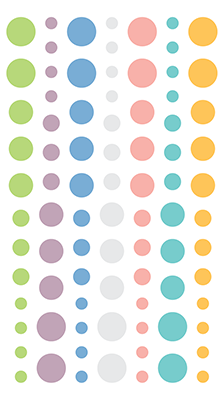 LDRS LOVELY WATERCOLOR ENAMEL DOTS