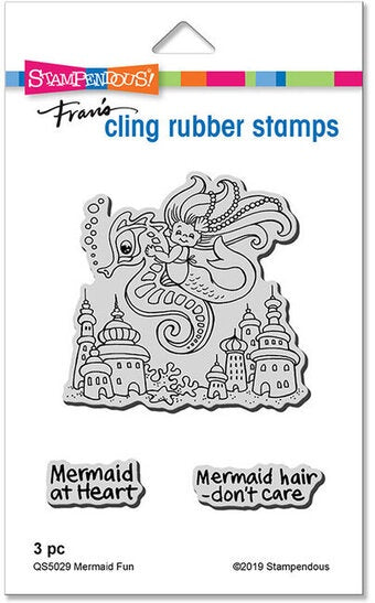 STA CLING MERMAID FUN STAMP SET