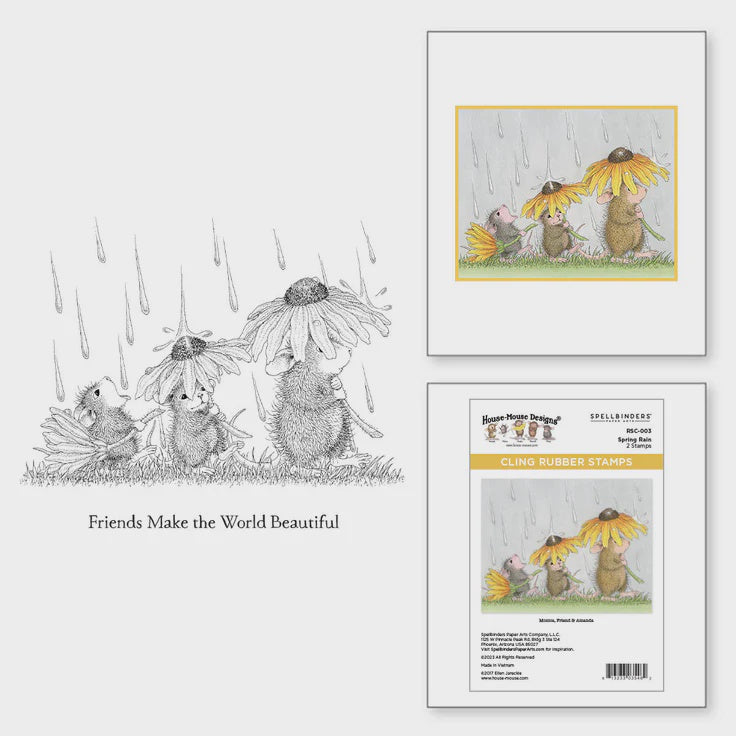 SB HM SPRING RAIN STAMP SET