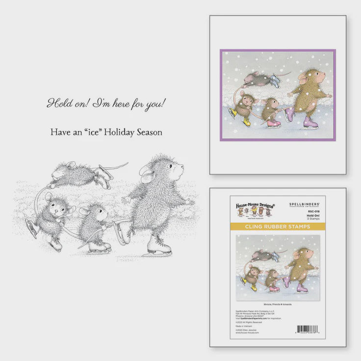 SB HM HOLD ON! CLING RUBBER STAMP SET