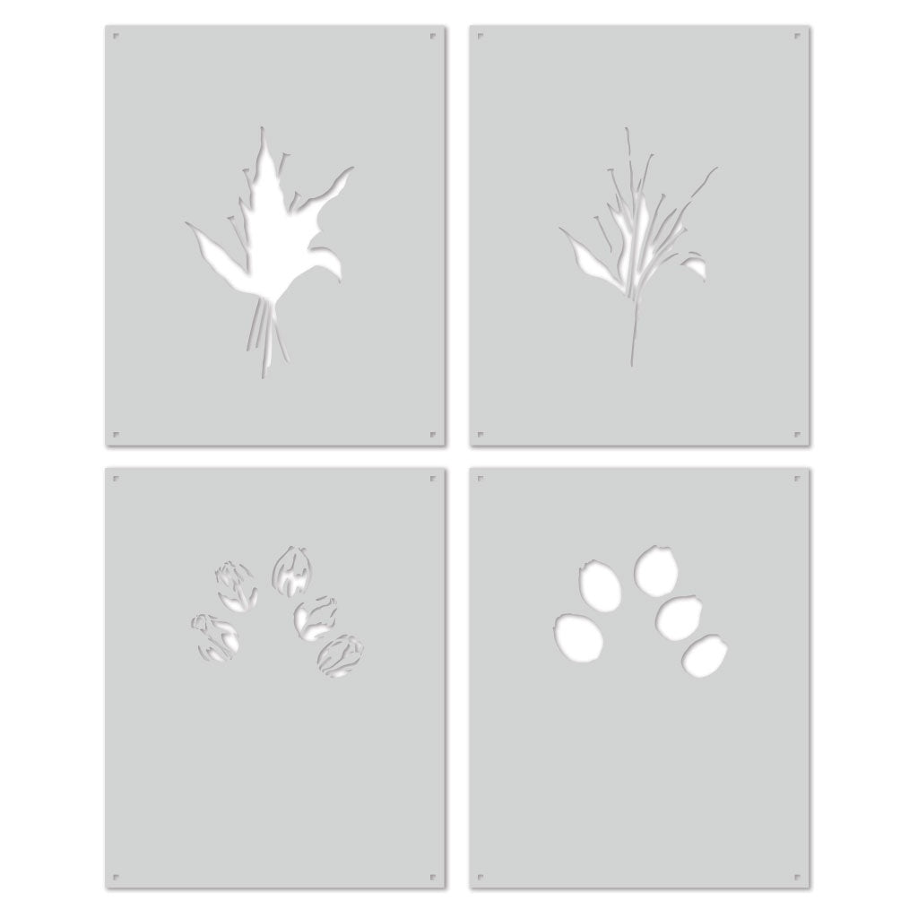 H A COLOR LAYERING TULIP BOUQUET STENCIL SET