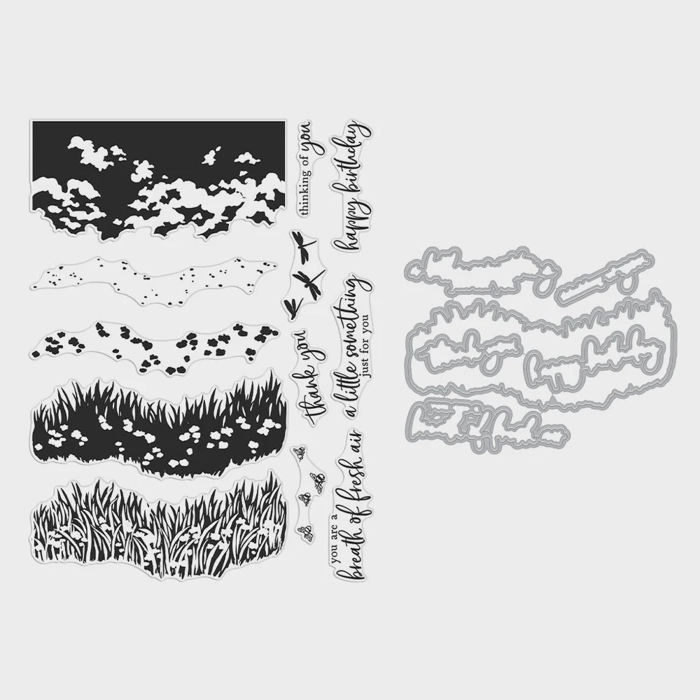 H A BREATH OF SPRING HEROSCAPE STAMP & DIE BUNDLE
