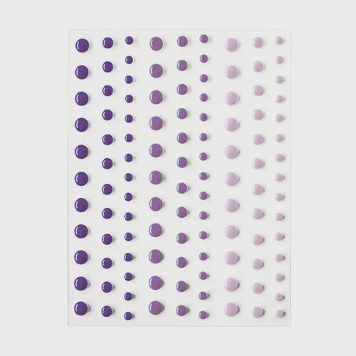 H A ENAMEL DOTS PURPLES