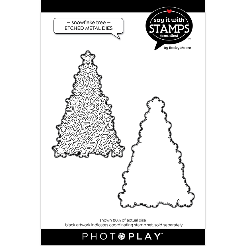 PHOTOPLAY DIES SNOWFLAKE TREE