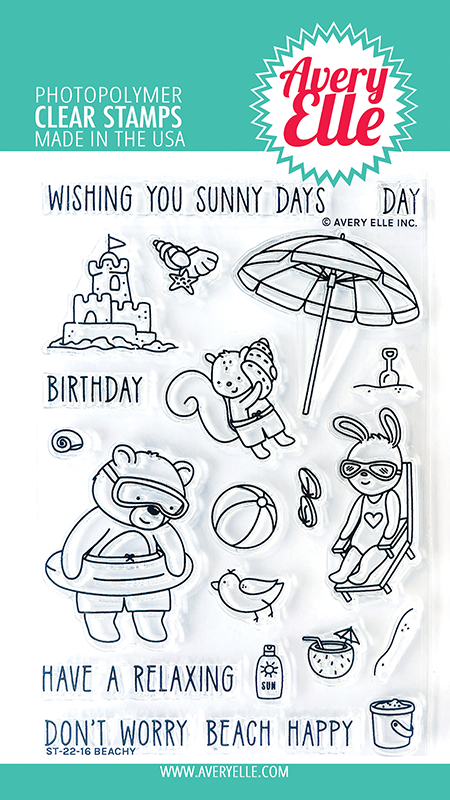 AE BEACHY CLEAR STAMP SET