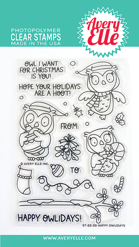 AE CLEAR HAPPY OWLIDAYS STAMP SET