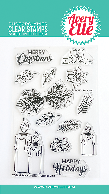 AE CLEAR CANDLELIGHT CHRISTMAS STAMP SET