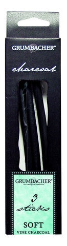 GRUM VINE CHARCOAL SOFT 3 PC