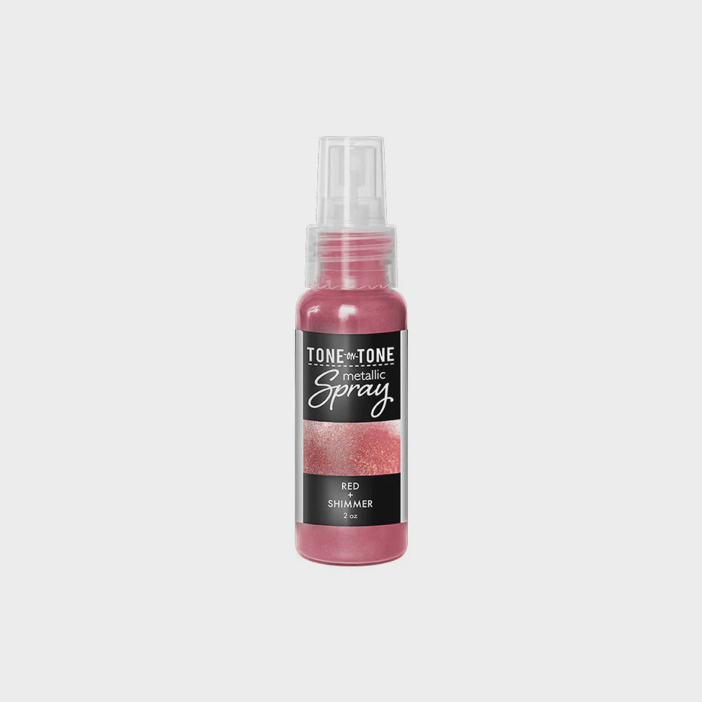 H A RED + SHIMMER METALLIC SPRAY