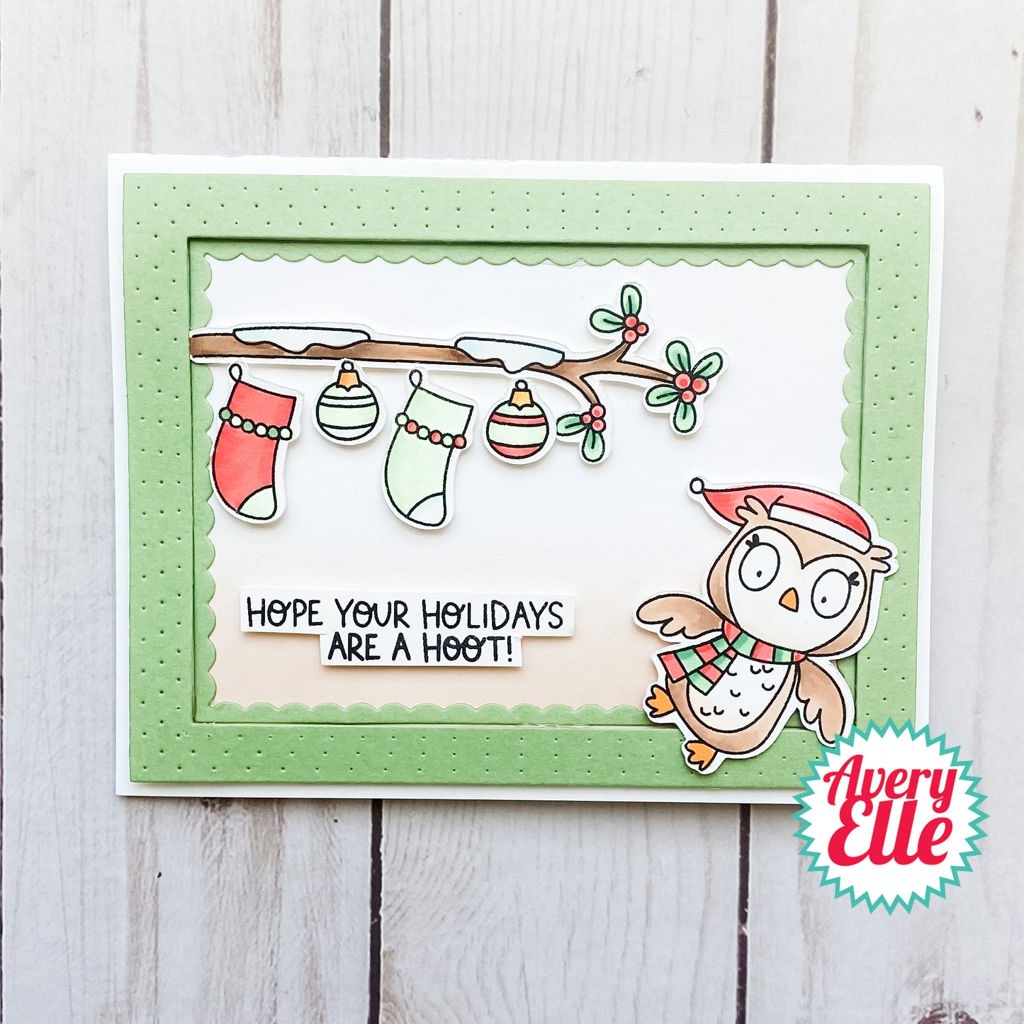 AE CLEAR HAPPY OWLIDAYS STAMP SET