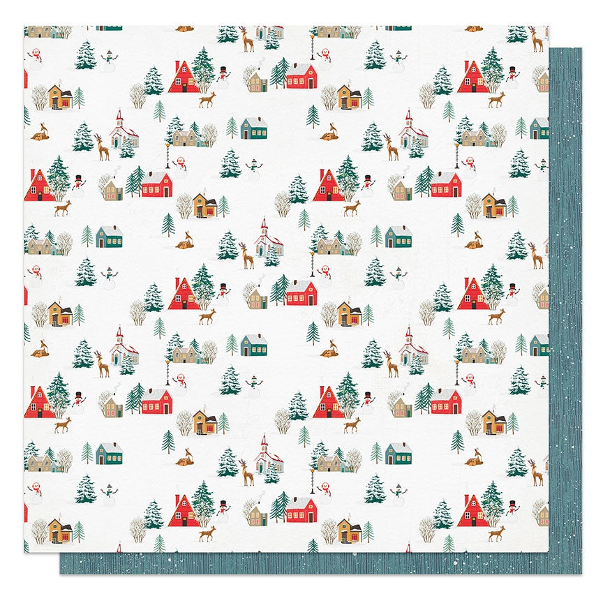 PHOTOPLAY CHRISTMAS COTTAGE 12X12 PAPER