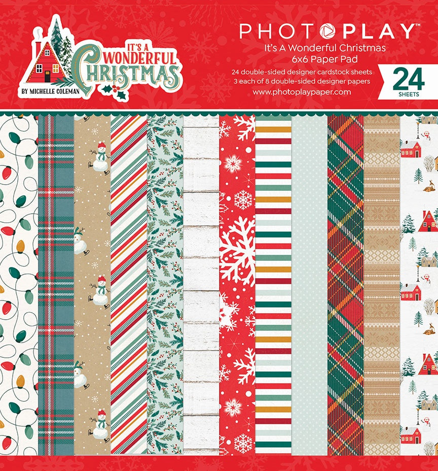 PHOTOPLAY WONDERFUL CHRISTMAS 6X6 PAPER PAD