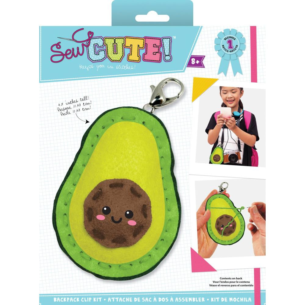 SEW CUTE AVOCADO BACKPACK CLIP KIT