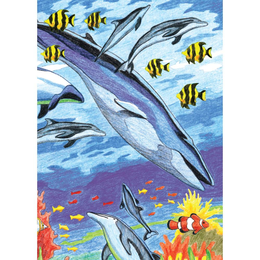 COLOR PENCIL BY NUMBER UNDER THE SEA