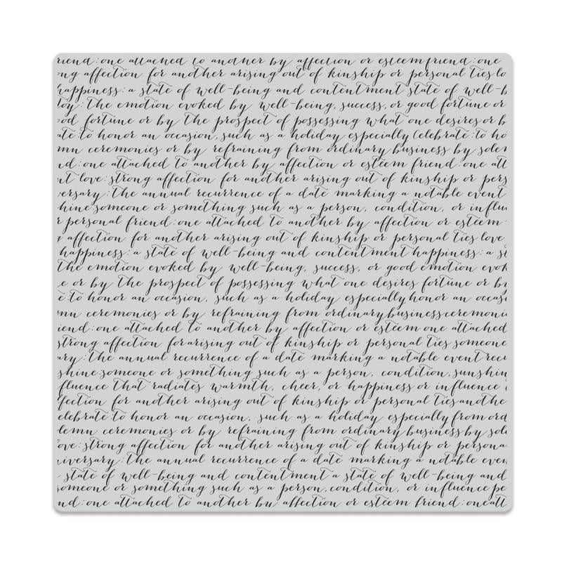 H A CLING SCRIPT BOLD PRINTS 6X6 STAMP