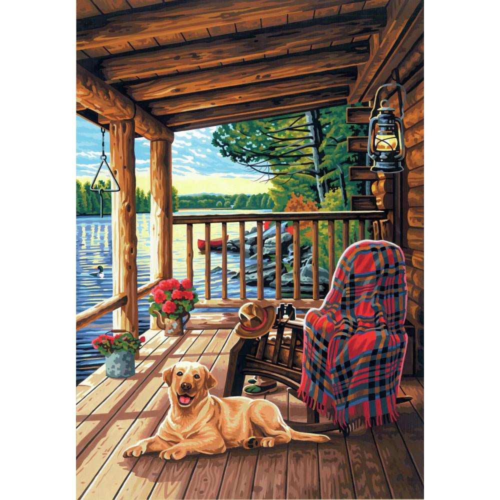 PAINTWORKS LOG CABIN PORCH 14X20
