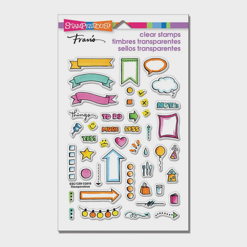 STA CLEAR BULLET JOURNAL STAMP SET