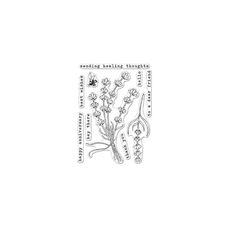 H A CLEAR LAVENDER BUNDLE STAMP SET