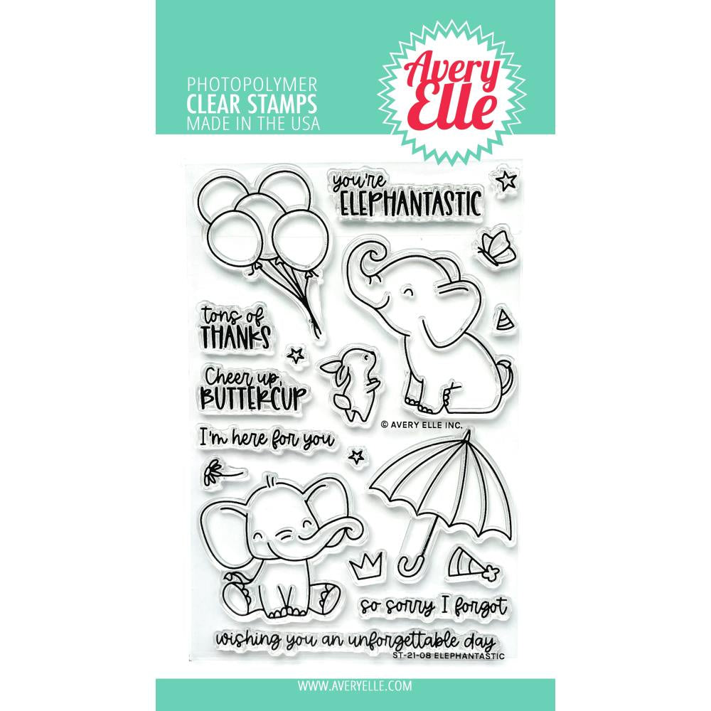 AE CLEAR ELEPHANTASTIC STAMP SET