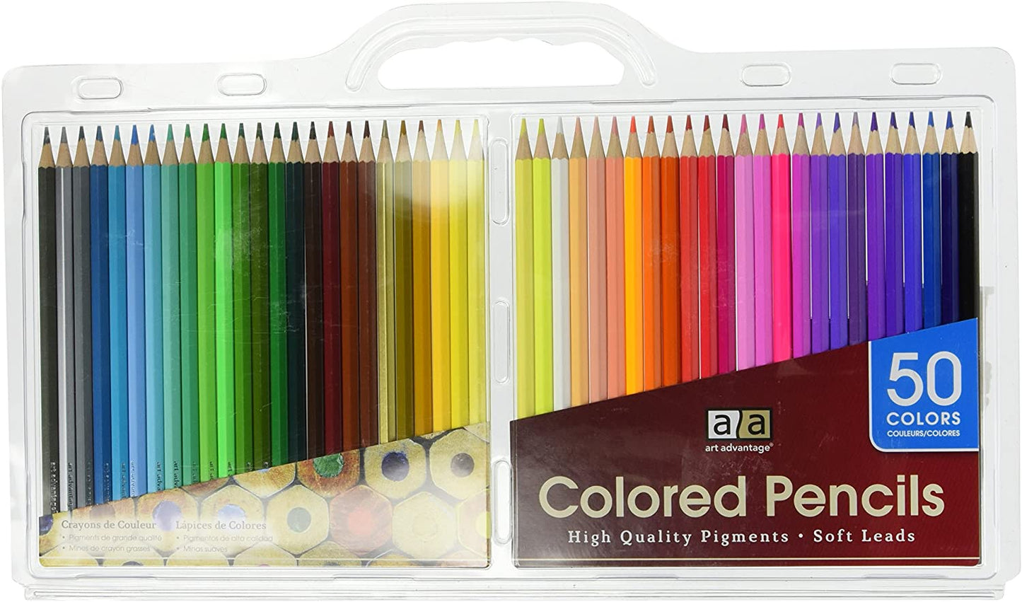 ART AD COLOR PENCIL 50 COLOR SET