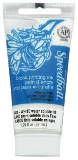 BLOCK PRINTING INK WS WHITE