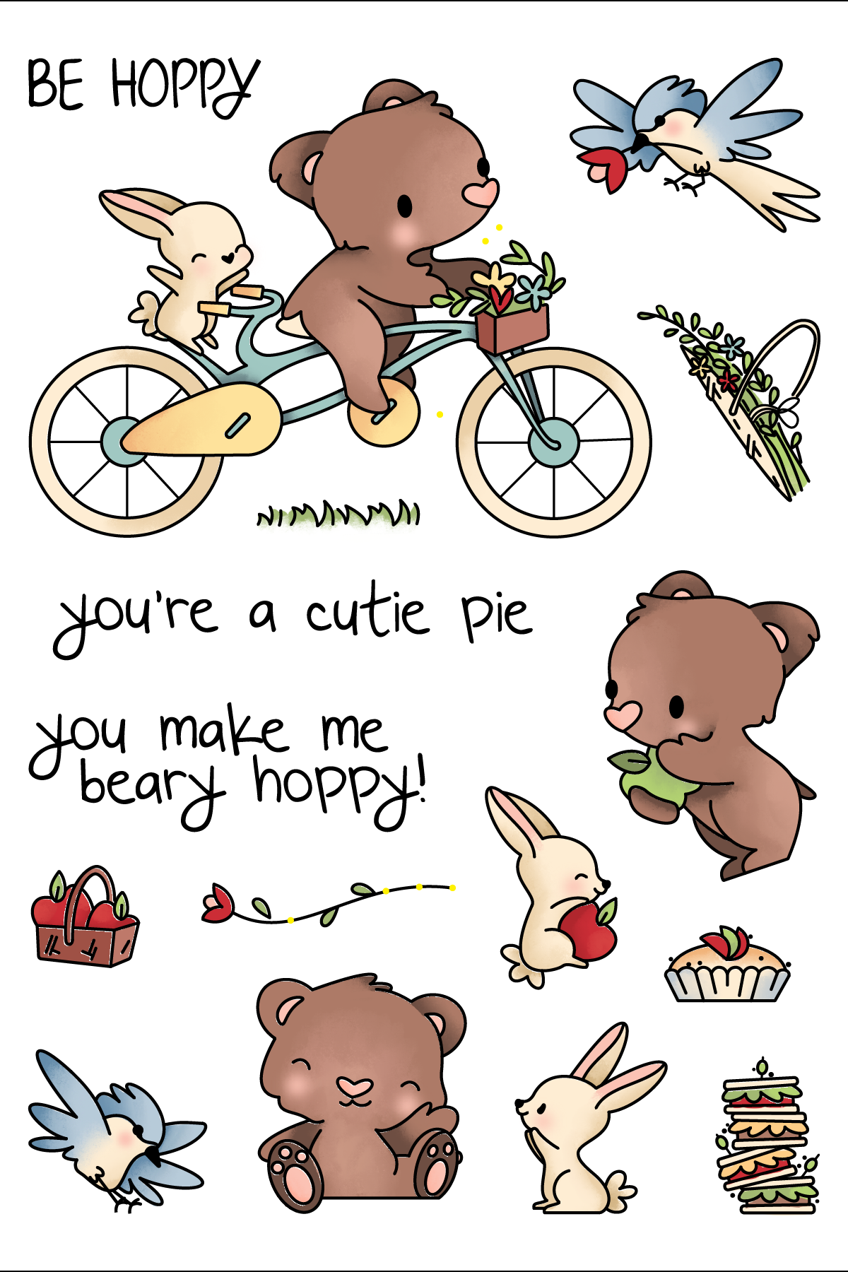 LDRS CLEAR BEARY HOPPY STAMP SET