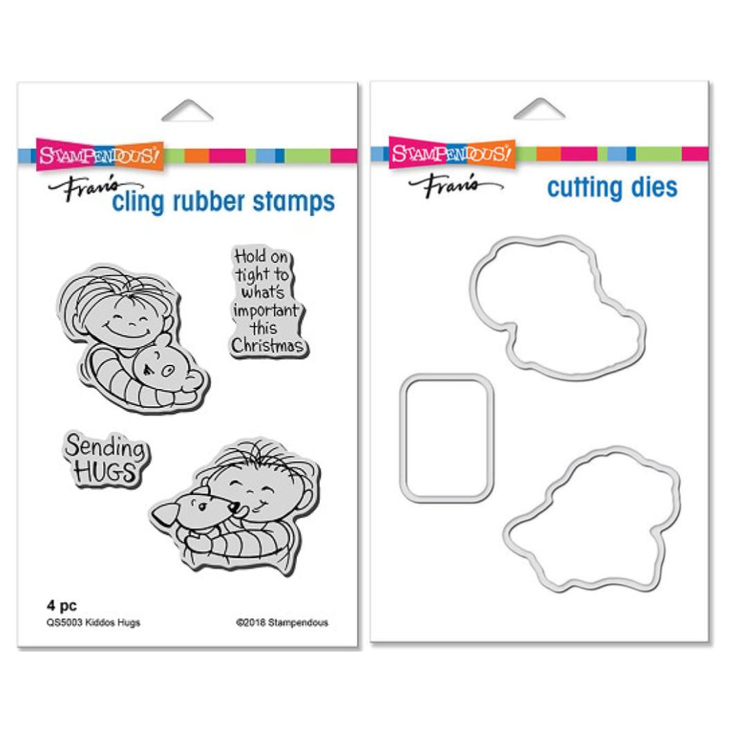 STA KIDDOS HUGS CLING STAMP AND DIE SET