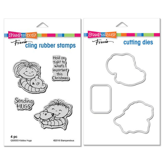 STA KIDDOS HUGS CLING STAMP AND DIE SET