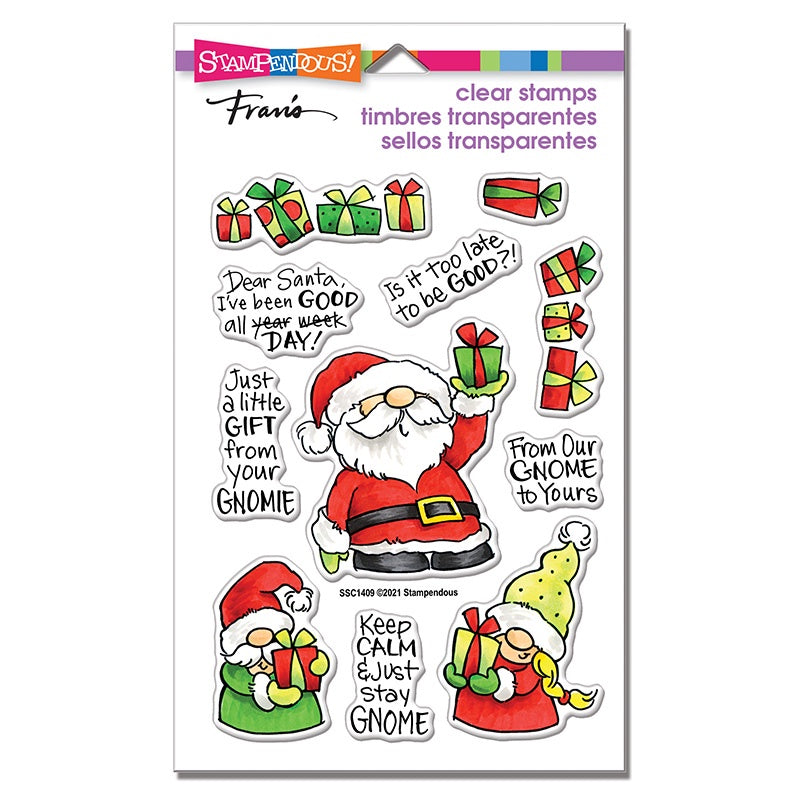 STA CLEAR SANTA FRAME STAMP SET