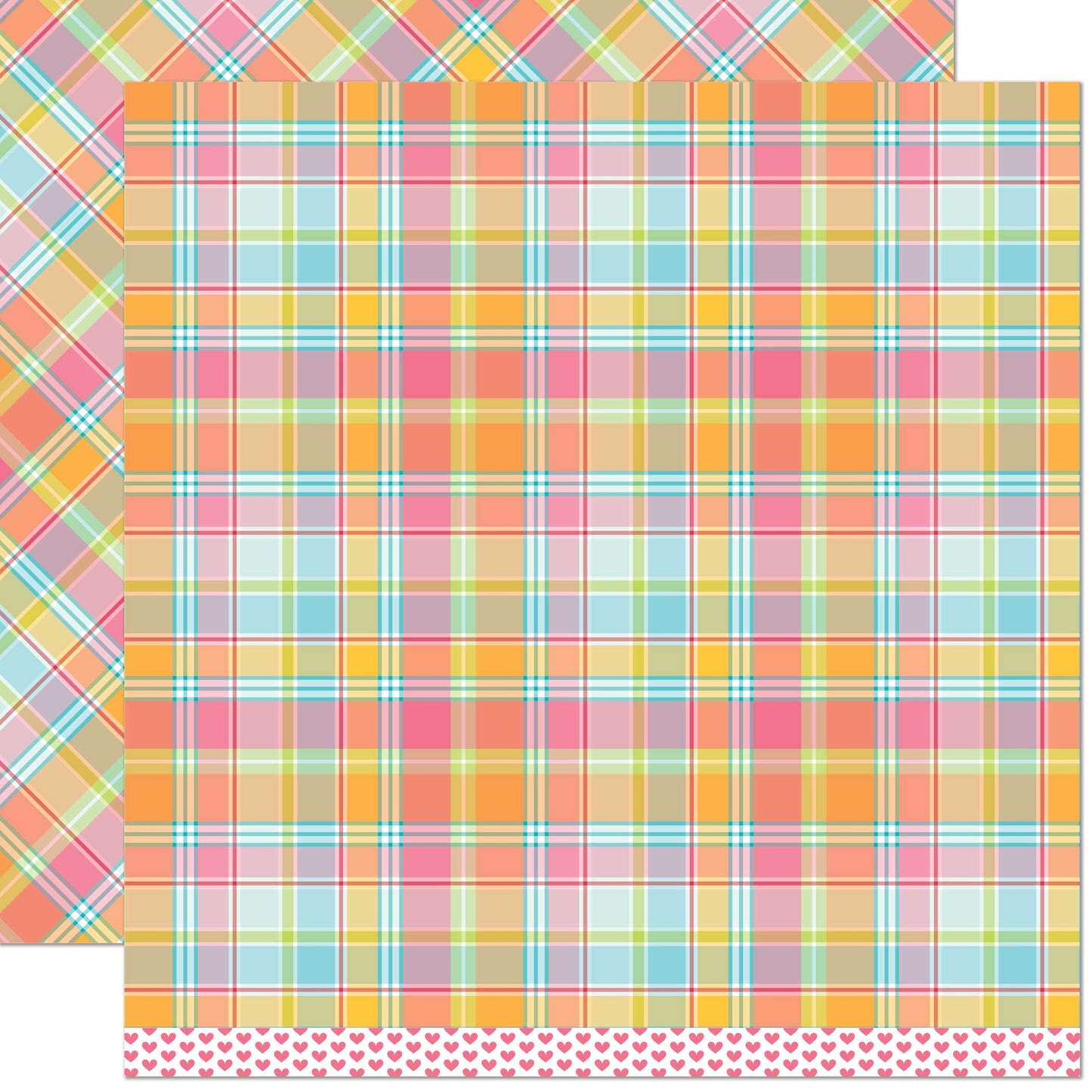 LF PERFECTLY PLAID PAPER NADIA REMIX 12X12