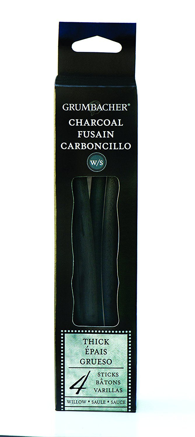 GRUM WILLOW CHARCOAL THICK 4 PC