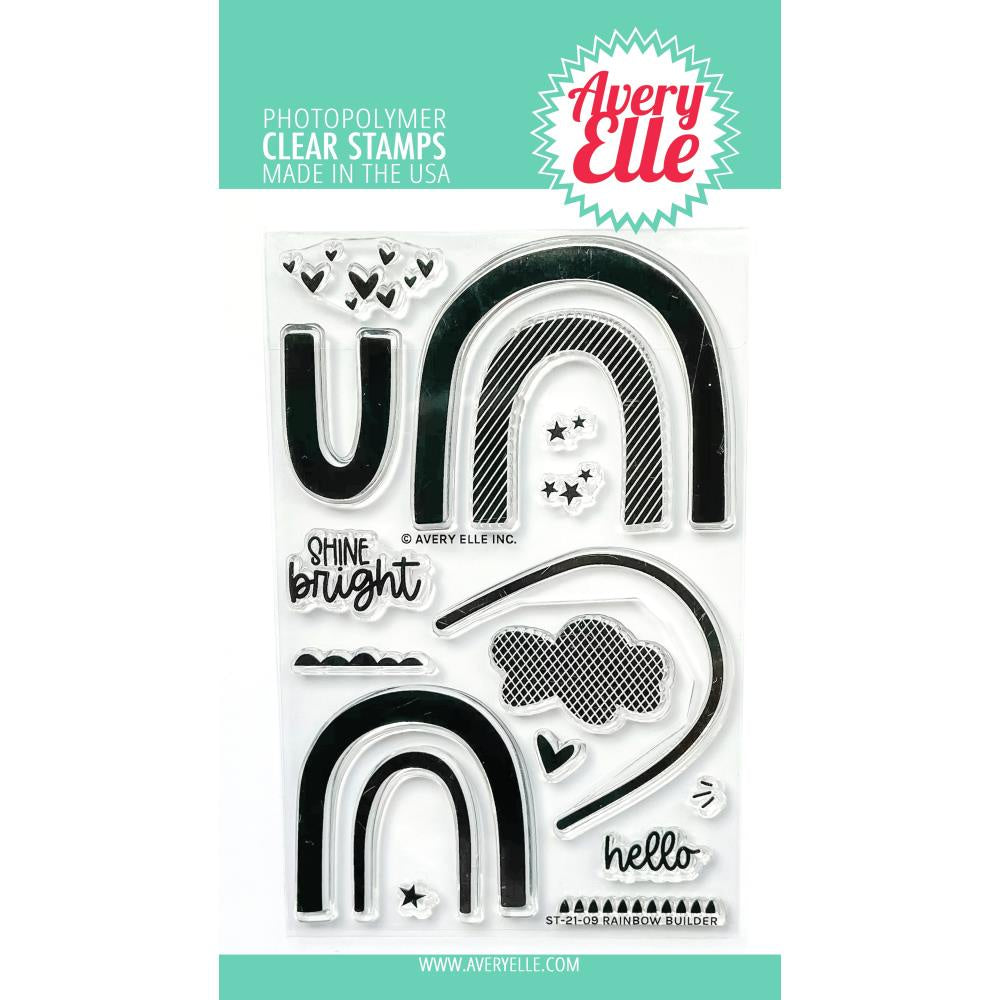AE CLEAR RAINBOW BUILDER STAMP SET