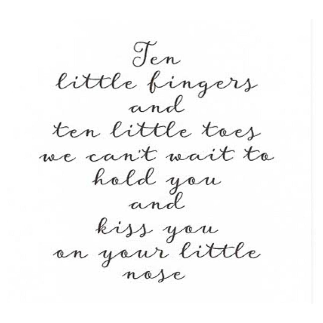 IO LITTLE FINGERS AND TOES WOOD STAMP