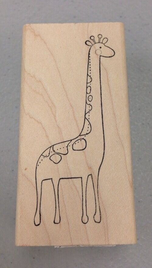 MB CUTE GIRAFFE WOOD STAMP