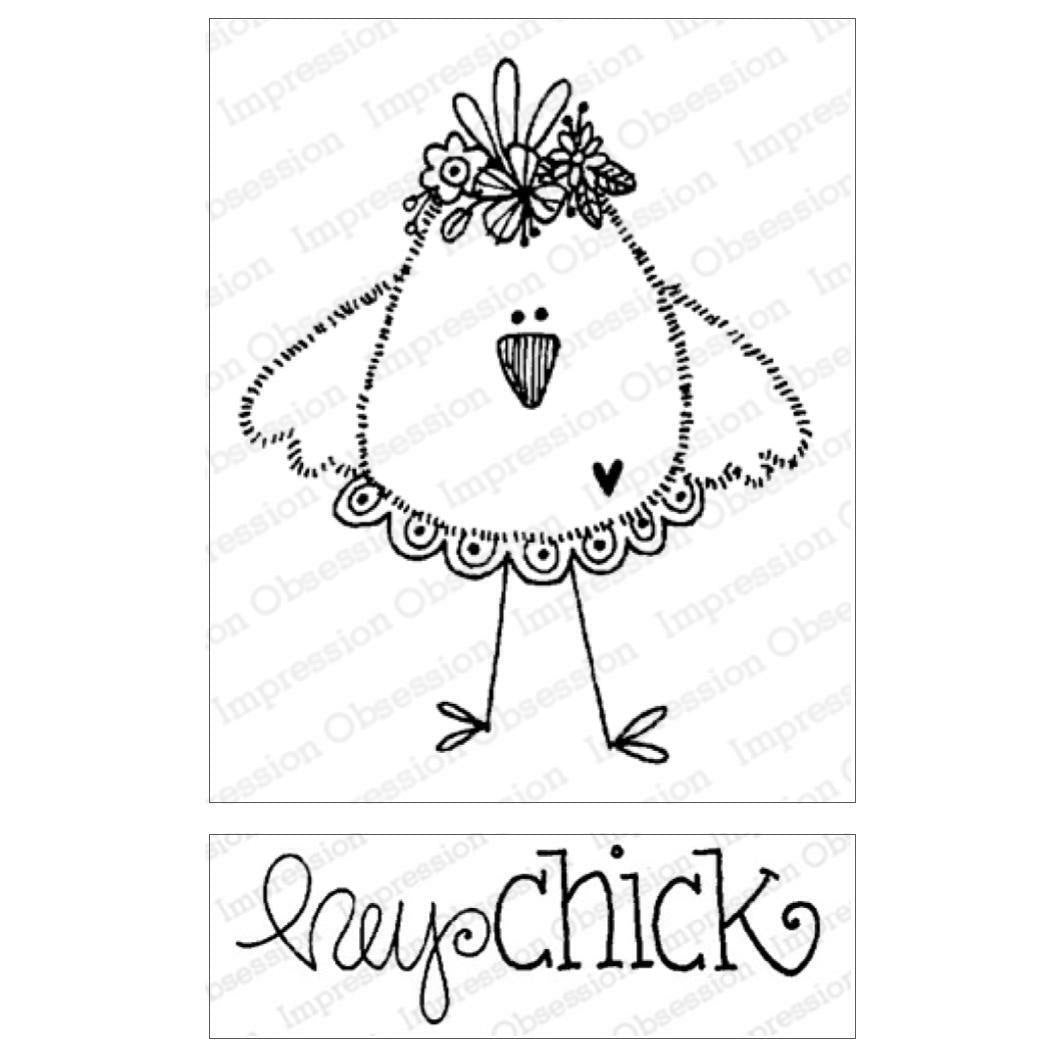 IO CHICKIE MAMA WOOD STAMP