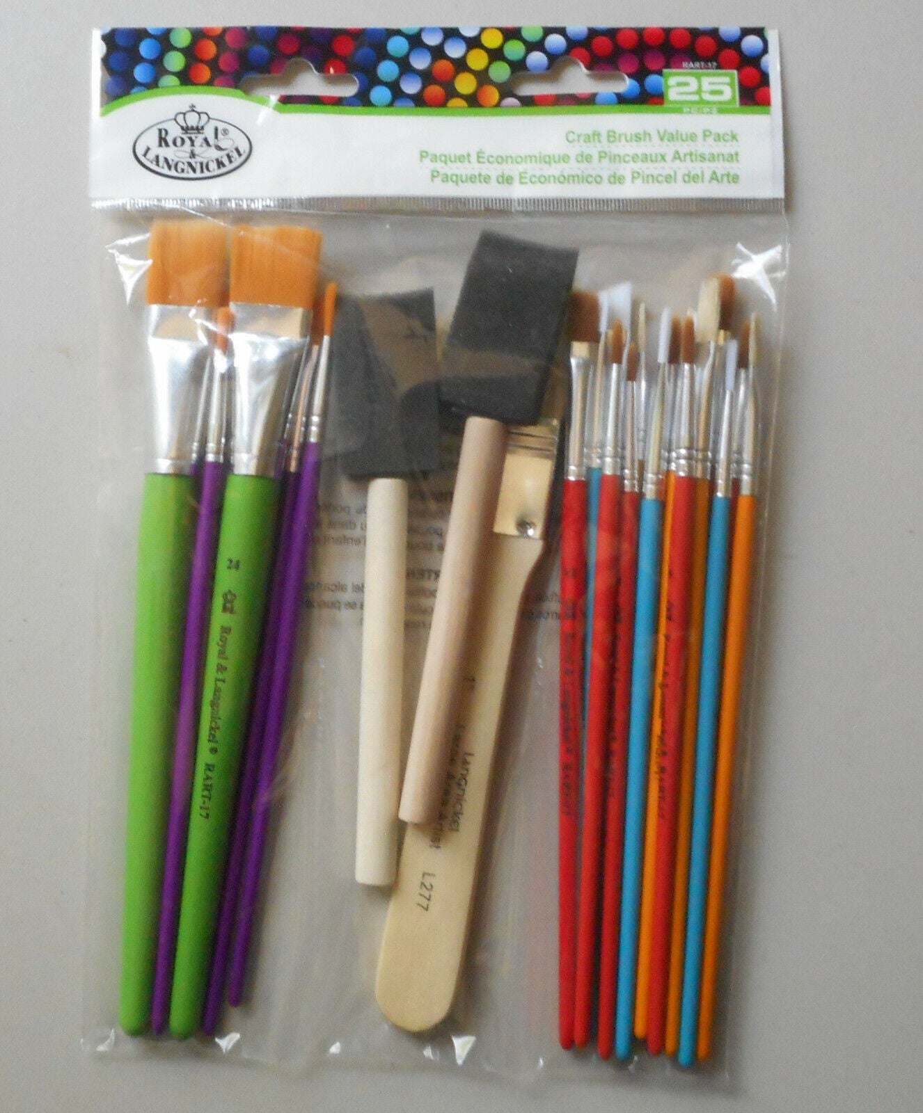 ROYAL CRAFT BRUSH VALUE PACK 25PC