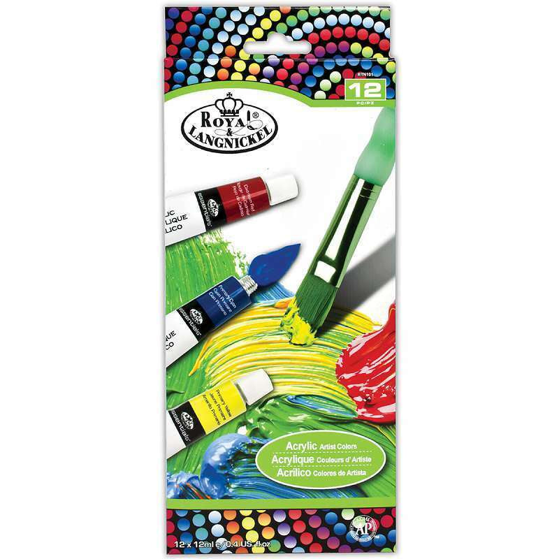ROYAL ACRYLIC PAINT 12PC