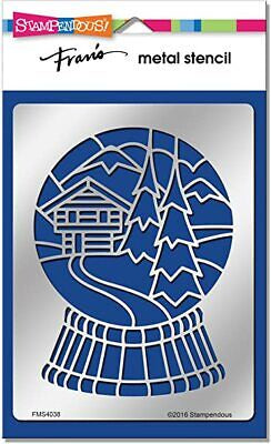 STA SNOWGLOBE CHALET METAL STENCIL