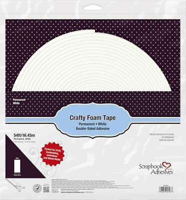 3L CRAFTY FOAM TAPE WHITE 108 FT GIANT ROLL