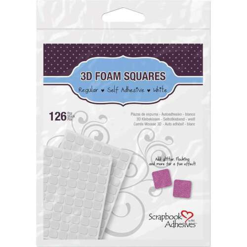 3L 3D FOAM SQUARES REGULAR WHITE