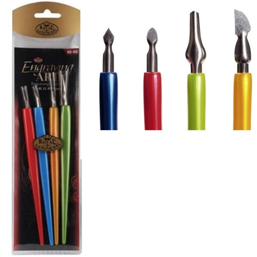 ROYAL ENGRAVING ART TOOL SET 4 PC