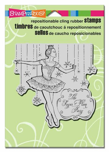 STA CLING SUGAR PLUM FAIRY STAMP