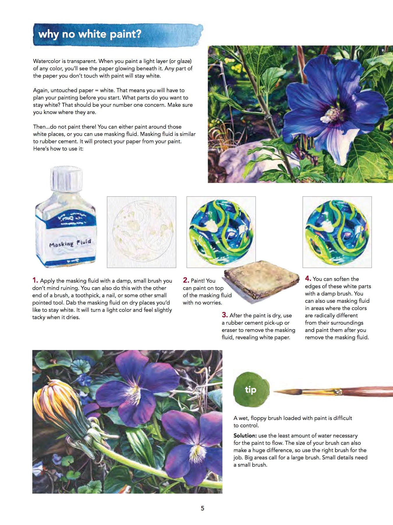 STRATH LEARN TO PAINT WATERCOLOR FLOWERS