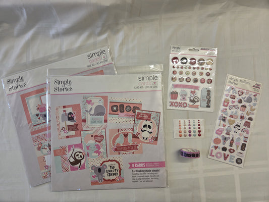 Simple Stories "Sweet Talk" Paper Crafting Kit