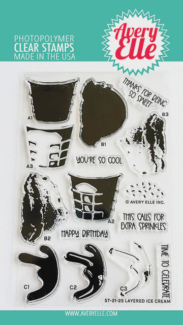 AE LAYERED ICE CREAM STAMP AND DIE BUNDLE