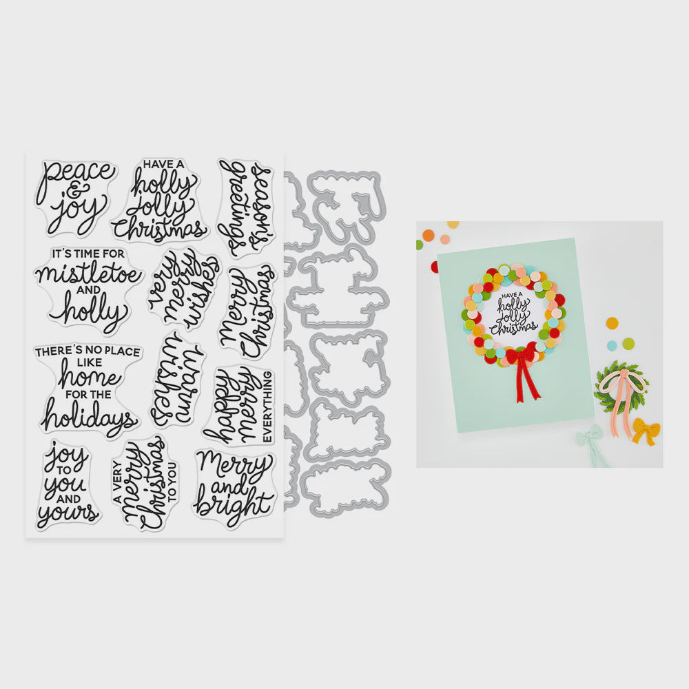H A VERY MERRY WISHES STAMP SET