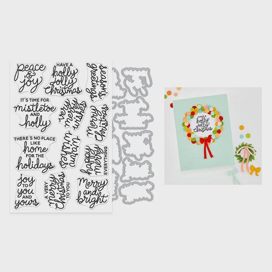 H A VERY MERRY WISHES STAMP SET